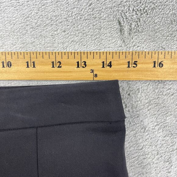 C/MEO Collective Flared Pants Womens Medium Black Cotton Ruffle Trim Cropped - Picture 13 of 16